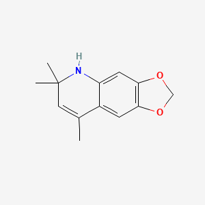 B2698443 6,6,8-Trimethyl-5,6-dihydro[1,3]dioxolo[4,5-g]quinoline CAS No. 136870-77-4