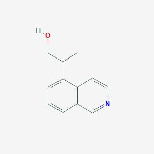 molecular formula C12H13NO B2698463 2-Isoquinolin-5-ylpropan-1-ol CAS No. 1891382-09-4
