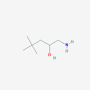 molecular formula C7H17NO B2698504 1-氨基-4,4-二甲基戊醇 CAS No. 1002329-67-0