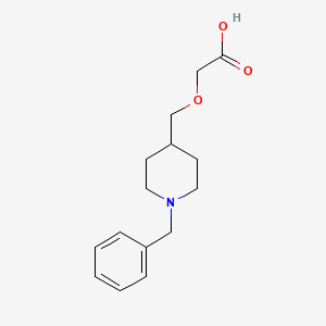 molecular formula C15H21NO3 B2698529 (1-苄基-哌啶-4-基甲氧基)-乙酸 CAS No. 1353979-90-4