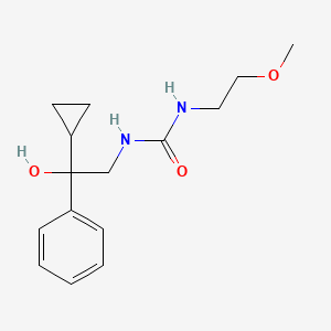 molecular formula C15H22N2O3 B2698533 1-(2-环丙基-2-羟基-2-苯乙基)-3-(2-甲氧基乙基)脲 CAS No. 1421476-69-8