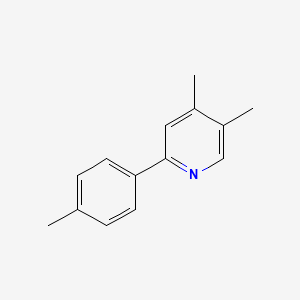 molecular formula C14H15N B2698545 4,5-Dimethyl-2-(4-methylphenyl)pyridine CAS No. 1686126-88-4