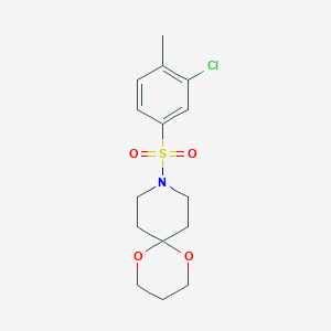 9-((3-Chloro-4-methylphenyl)sulfonyl)-1,5-dioxa-9-azaspiro[5.5]undecane