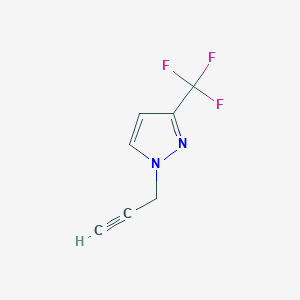 molecular formula C7H5F3N2 B2698570 1-丙炔基-3-(三氟甲基)-1H-吡唑 CAS No. 208943-57-1