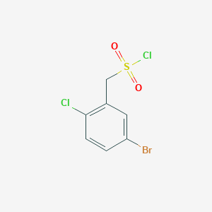 B2698589 (5-Bromo-2-chlorophenyl)methanesulfonyl chloride CAS No. 1427380-77-5