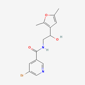 5-bromo-N-(2-(2,5-dimethylfuran-3-yl)-2-hydroxyethyl)nicotinamide