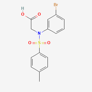N-(3-bromophenyl)-N-[(4-methylphenyl)sulfonyl]glycine