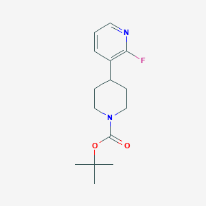 molecular formula C15H21FN2O2 B2698623 Tert-butyl 4-(2-fluoropyridin-3-yl)piperidine-1-carboxylate CAS No. 1822855-88-8