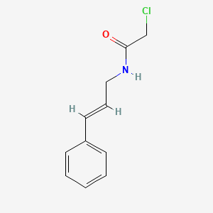 2-chloro-N-[(2E)-3-phenylprop-2-en-1-yl]acetamide
