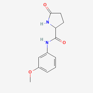 molecular formula C12H14N2O3 B2698643 N-(3-Methoxyphenyl)-5-oxo-2-pyrrolidinecarboxamide CAS No. 4108-08-1