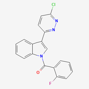 [3-(6-chloro-3-pyridazinyl)-1H-indol-1-yl](2-fluorophenyl)methanone