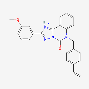 molecular formula C25H20N4O2 B2698651 6-[(4-乙烯基苯基)甲基]-2-(3-甲氧苯基)-5H,6H-[1,2,4]三唑并[1,5-c]喹嗪-5-酮 CAS No. 2380190-83-8