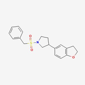 3-(2,3-Dihydro-1-benzofuran-5-yl)-1-phenylmethanesulfonylpyrrolidine