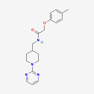 molecular formula C19H24N4O2 B2698715 N-((1-(pyrimidin-2-yl)piperidin-4-yl)methyl)-2-(p-tolyloxy)acetamide CAS No. 1235031-55-6