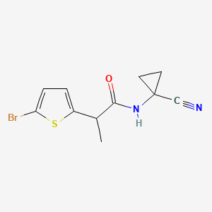 2-(5-bromothiophen-2-yl)-N-(1-cyanocyclopropyl)propanamide