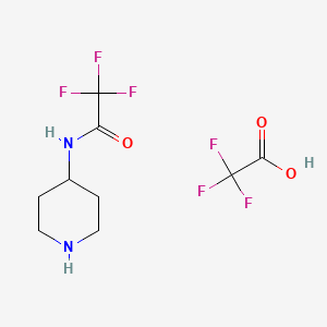 2,2,2-Trifluoroacetic acid;2,2,2-trifluoro-N-piperidin-4-ylacetamide