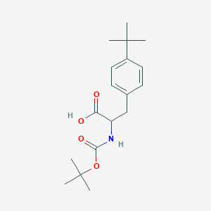 molecular formula C18H27NO4 B2698751 BOC-DL-4-tert-butyl-PHE CAS No. 143415-62-7; 250611-12-2; 98375-50-9