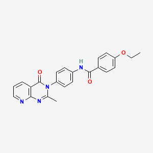 molecular formula C23H20N4O3 B2698788 4-乙氧基-N-[4-(2-甲基-4-氧代吡啶并[2,3-d]嘧啶-3-基)苯基]苯甲酰胺 CAS No. 921817-29-0