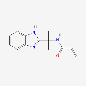 molecular formula C13H15N3O B2698797 N-[2-(1H-Benzimidazol-2-yl)propan-2-yl]prop-2-enamide CAS No. 2361639-07-6