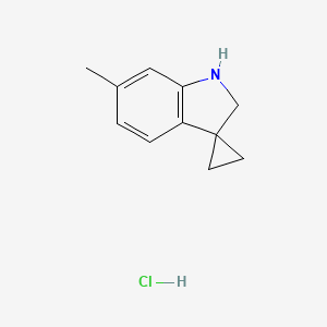 6'-Methyl-1',2'-dihydrospiro[cyclopropane-1,3'-indole] hydrochloride