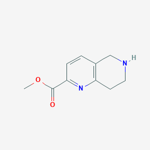 molecular formula C10H12N2O2 B2698809 Methyl 5,6,7,8-tetrahydro-1,6-naphthyridine-2-carboxylate CAS No. 1057855-79-4