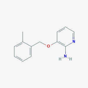 molecular formula C13H14N2O B2698813 3-[(2-Methylphenyl)methoxy]pyridin-2-amine CAS No. 107229-58-3
