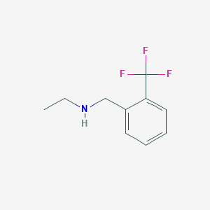 molecular formula C10H12F3N B2698825 Ethyl({[2-(trifluoromethyl)phenyl]methyl})amine CAS No. 940362-04-9