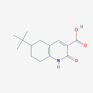 molecular formula C14H19NO3 B2698834 6-tert-butyl-2-oxo-5,6,7,8-tetrahydro-1H-quinoline-3-carboxylic acid CAS No. 1267180-29-9