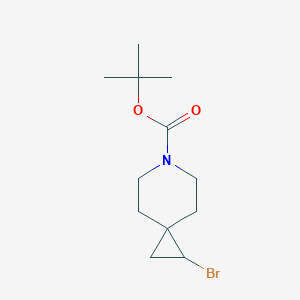 molecular formula C12H20BrNO2 B2698843 叔丁基 2-溴-6-氮杂螺[2.5]辛烷-6-羧酸酯 CAS No. 2138510-37-7