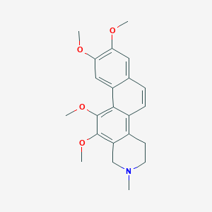 molecular formula C22H25NO4 B2698850 8,9,11,12-Tetramethoxy-2-methyl-1,2,3,4-tetrahydronaphtho[2,1-f]isoquinoline CAS No. 712351-89-8