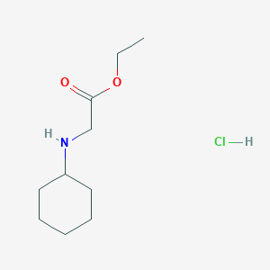 molecular formula C10H20ClNO2 B2698851 Ethyl 2-(cyclohexylamino)acetate hydrochloride CAS No. 84126-70-5