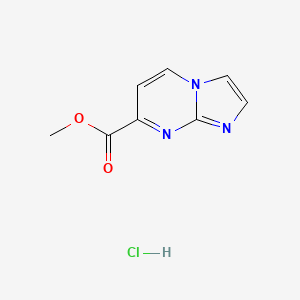 molecular formula C8H8ClN3O2 B2698852 Methyl imidazo[1,2-a]pyrimidine-7-carboxylate;hydrochloride CAS No. 2253639-20-0