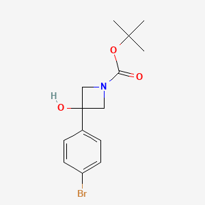 Tert-butyl 3-(4-bromophenyl)-3-hydroxyazetidine-1-carboxylate