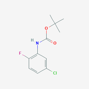 molecular formula C11H13ClFNO2 B2698868 tert-butyl N-(5-chloro-2-fluorophenyl)carbamate CAS No. 1489467-99-3