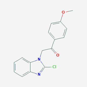 molecular formula C16H13ClN2O2 B269887 2-(2-chloro-1H-benzimidazol-1-yl)-1-(4-methoxyphenyl)ethanone CAS No. 29020-06-2