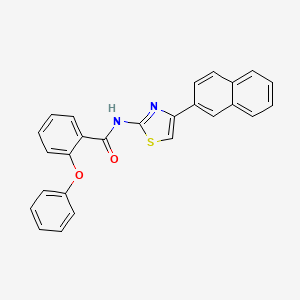 molecular formula C26H18N2O2S B2698870 N-(4-(naphthalen-2-yl)thiazol-2-yl)-2-phenoxybenzamide CAS No. 328539-59-9