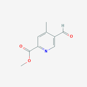 molecular formula C9H9NO3 B2698875 Methyl 5-formyl-4-methylpyridine-2-carboxylate CAS No. 1263060-77-0