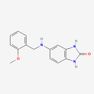 5-{[(2-methoxyphenyl)methyl]amino}-2,3-dihydro-1H-1,3-benzodiazol-2-one