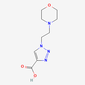 molecular formula C9H14N4O3 B2698882 1-[2-(morpholin-4-yl)ethyl]-1H-1,2,3-triazole-4-carboxylic acid CAS No. 1038705-22-4