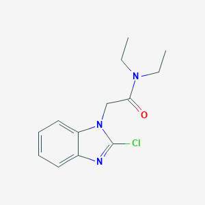 molecular formula C13H16ClN3O B269890 2-(2-chloro-1H-benzimidazol-1-yl)-N,N-diethylacetamide 