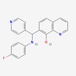 7-{[(4-Fluorophenyl)amino](pyridin-4-yl)methyl}quinolin-8-ol