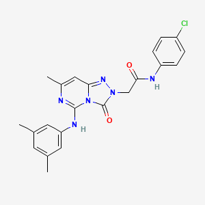 N~1~-(4-chlorophenyl)-2-[5-(3,5-dimethylanilino)-7-methyl-3-oxo[1,2,4]triazolo[4,3-c]pyrimidin-2(3H)-yl]acetamide