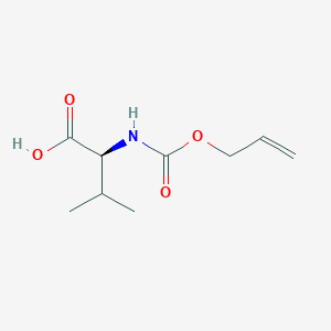 molecular formula C9H15NO4 B2698919 L-Valine, N-[(2-propen-1-yloxy)carbonyl]- CAS No. 115491-96-8; 115491-97-9