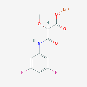Lithium;3-(3,5-difluoroanilino)-2-methoxy-3-oxopropanoate