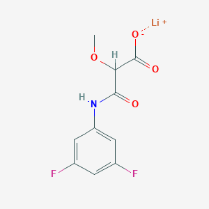 molecular formula C10H8F2LiNO4 B2698929 锂;3-(3,5-二氟苯胺基)-2-甲氧基-3-氧代丙酸酯 CAS No. 2248336-84-5