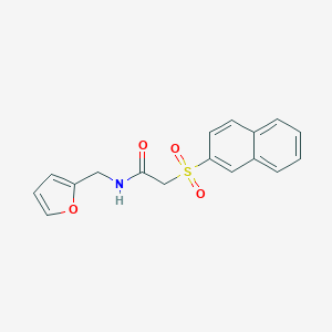N-(2-furylmethyl)-2-(2-naphthylsulfonyl)acetamide