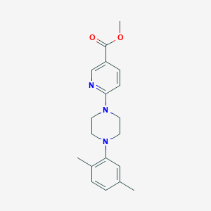 Methyl 6-[4-(2,5-dimethylphenyl)piperazin-1-yl]pyridine-3-carboxylate