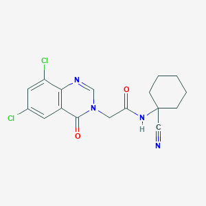 N-(1-cyanocyclohexyl)-2-(6,8-dichloro-4-oxoquinazolin-3-yl)acetamide