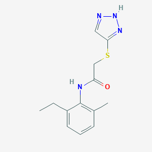 molecular formula C13H16N4OS B269896 N-(2-ethyl-6-methylphenyl)-2-(1H-1,2,3-triazol-5-ylsulfanyl)acetamide 