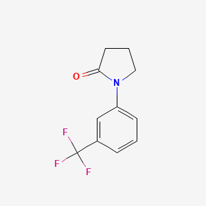 molecular formula C11H10F3NO B2698967 1-[3-(Trifluoromethyl)phenyl]pyrrolidin-2-one CAS No. 38348-84-4